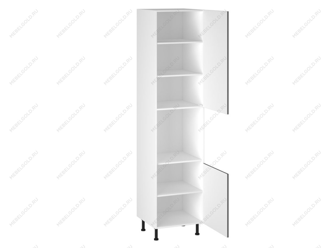 Шкаф-пенал 1080 ПГ-60, Виста (600*586*2576) Экокожа Серый, 26699 | изображение 1