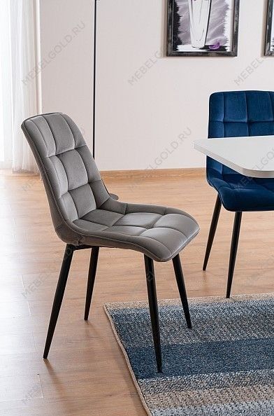Стул кухонный Signal CHIC Velvet (серый/черный) | изображение 3