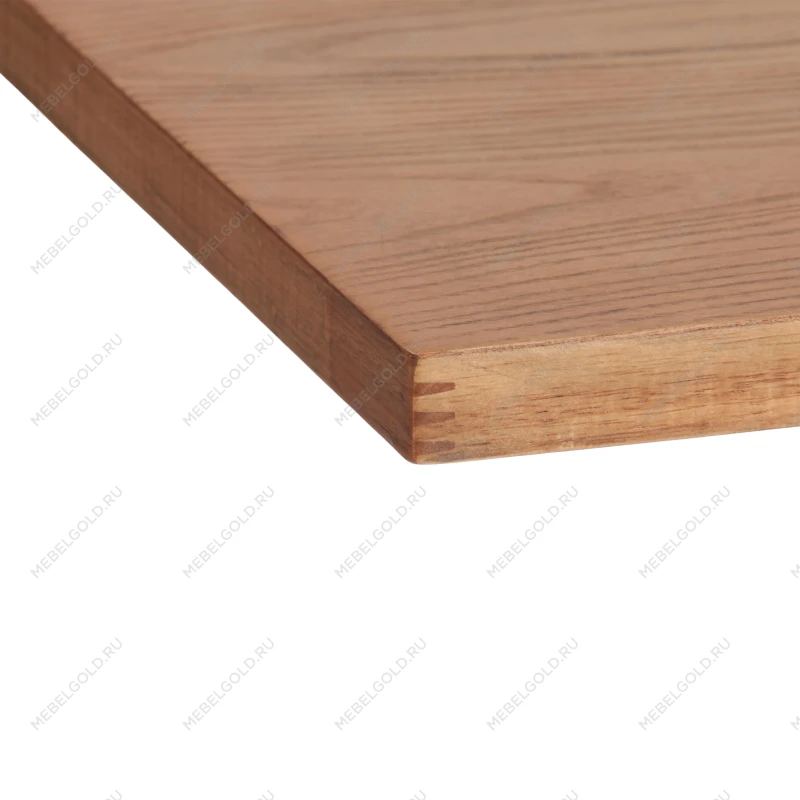 Стол VALHALLA, дерево вяз/железная опора, 80х65х76 см, груша №3/черная опора | изображение 4