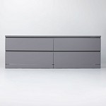 МАЛЬМ / VARMA Комод ИКЕА / IKEA 4D 160х54х40, серый | изображение 2