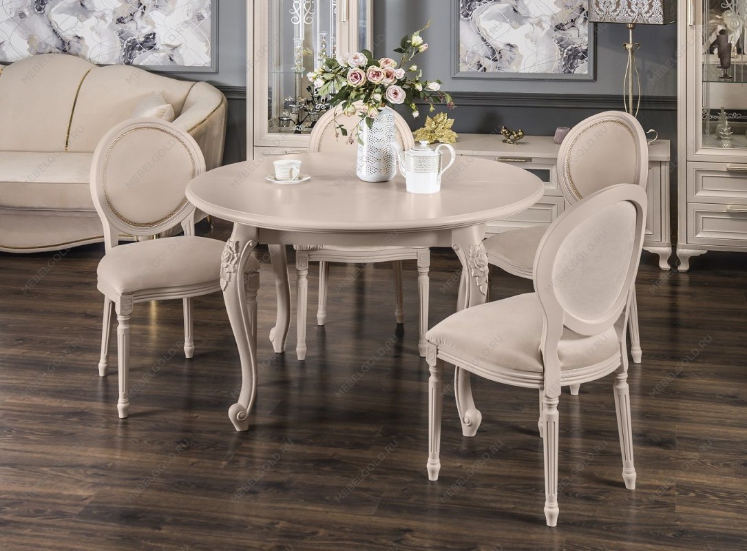 Стол Мокко круглый бежевый | изображение 2