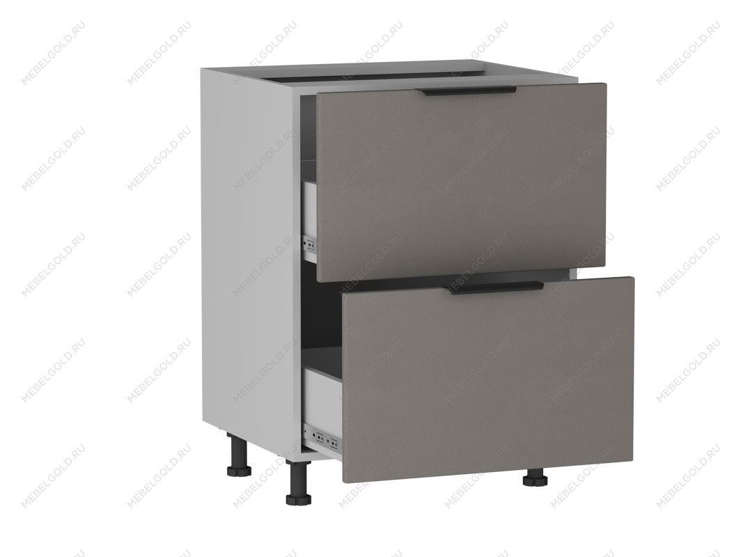 Стол с ящиками СЯ-2-60 , Ватель (600*523*820) Экокожа Мокко, 23722 | изображение 1