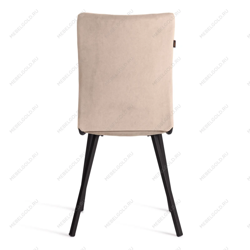Стул обеденный La Rousse (2 шт. в упаковке), NEW, велюр, бежевый/черный, 7, 45х55х93 см | изображение 4