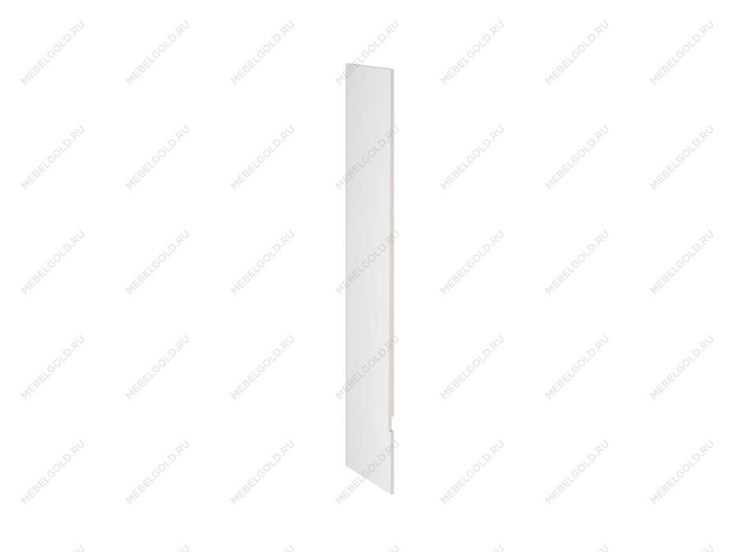Бок замена шкафа-пенала П-1 правый, Виста (16*570*2066) Экокожа Белый, 25635