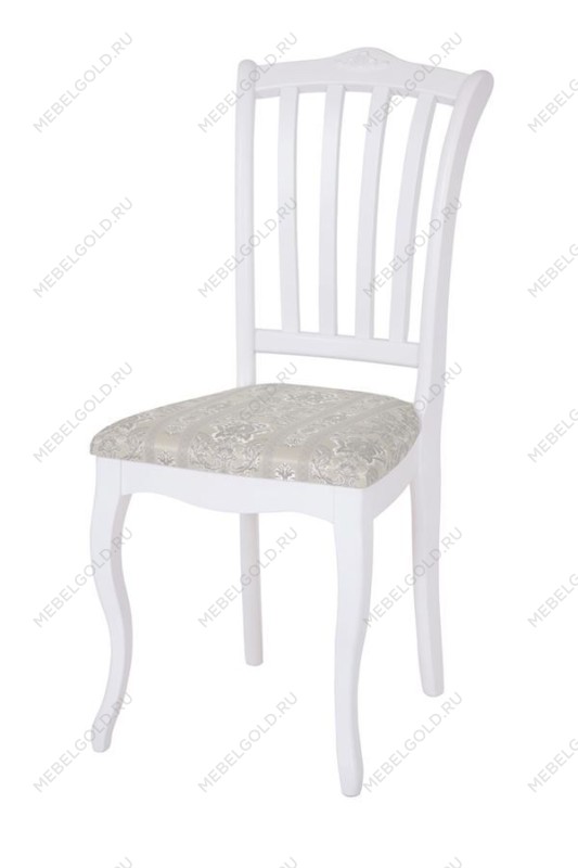 Стул Ланна (тон 304 белый/ткань Рио полоса 17) | изображение 1