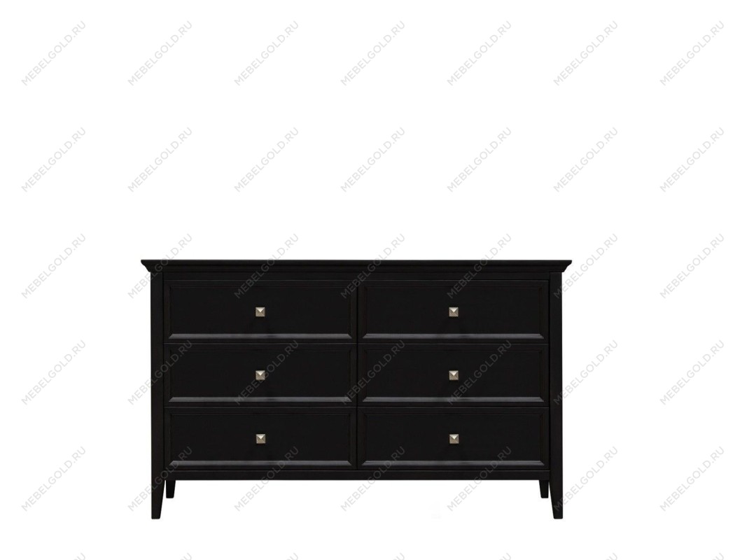 Комод большой 6 ящиков Manhattan (Черный)