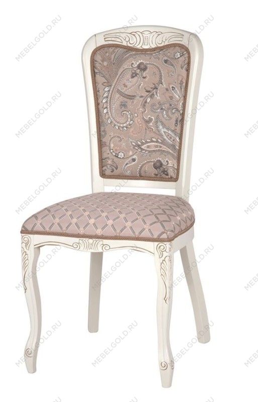 Стул Мартин (тон 308 + патина золото/ткань Афитап розовый/компаньон) | изображение 2