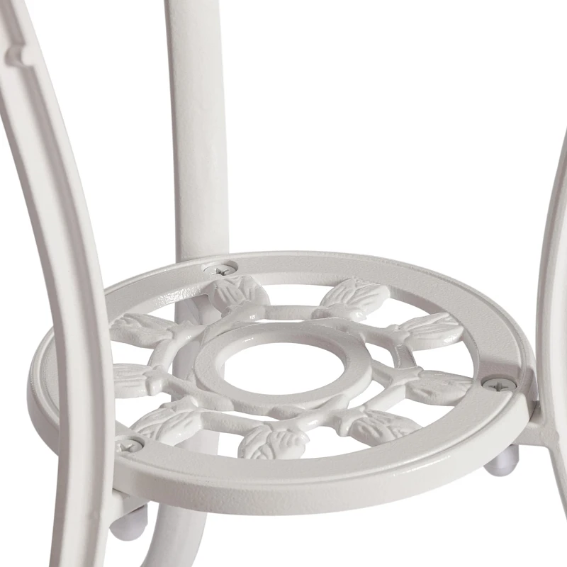 Комплект Secret De Maison Waltz of flowers (стол +2 стула), алюминиевый сплав, D60/H67, 52Х40Х89см, butter white | изображение 3
