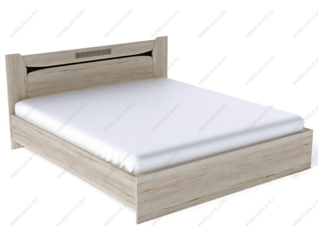Кровать 1800 с подъемным механизмом, Мале (1858*2069*905) Дуб галифакс белый | изображение 1