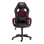 Кресло DRIVER (22), кож/зам/ткань, черный/бордо, 36-6/TW-13 | изображение 4