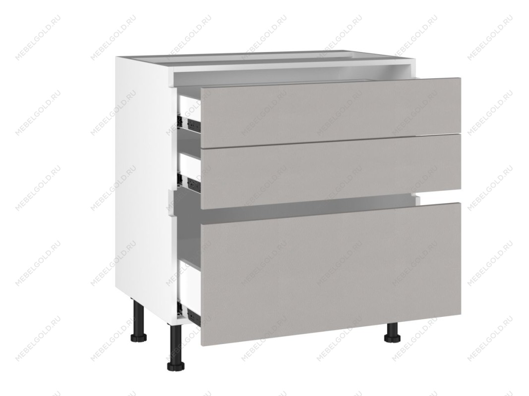 Стол с ящиками СЯ-80, Виста (800*523*870) Экокожа Бежевый, 26421 | изображение 1