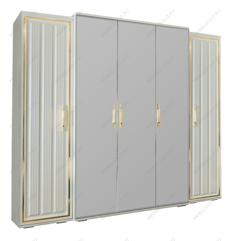 Шкаф Замира 5-дверный оливковый