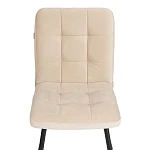 Стул обеденный Medeo, велюр, 47х56х89, молочный/черный, (Porsche 2) | изображение 5