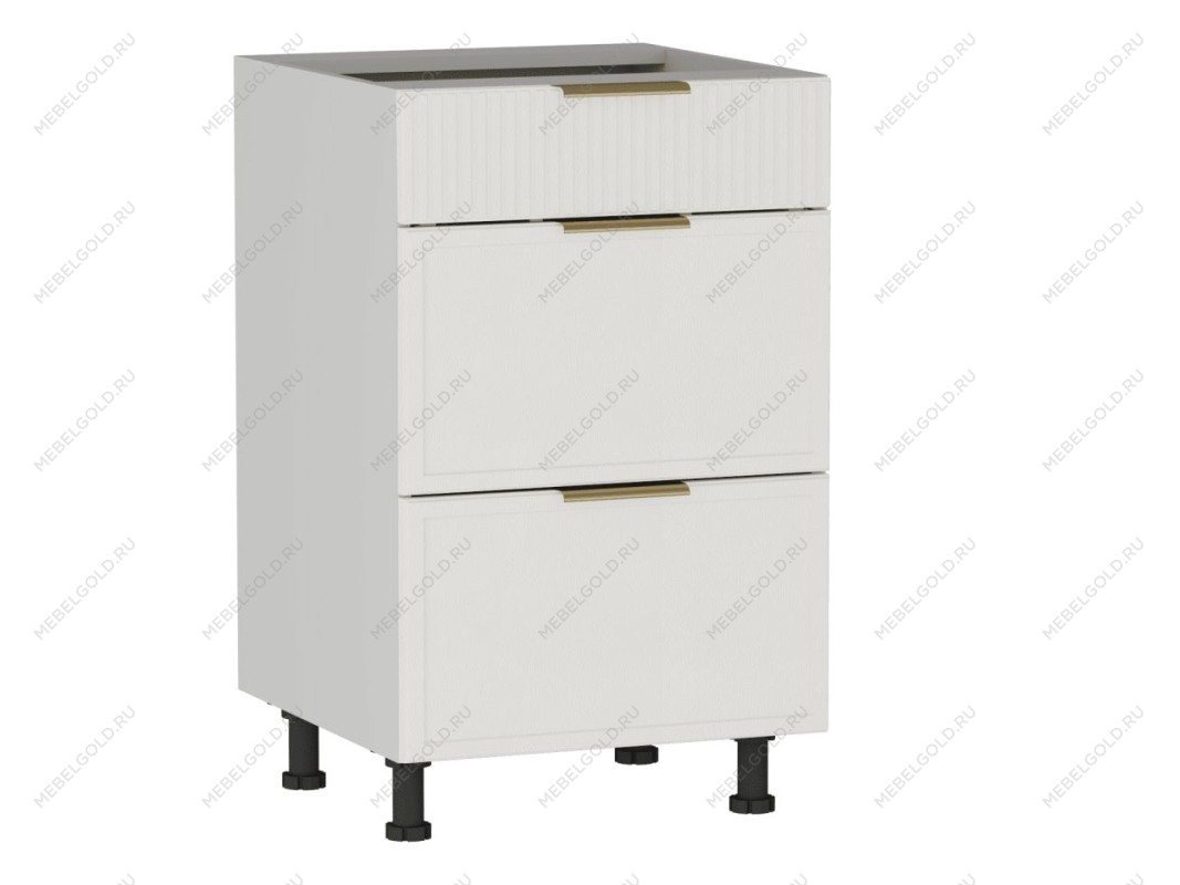 Стол с ящиками СЯ-50 (140/284), Берта (500*528*820) Экокожа Белый, 25323