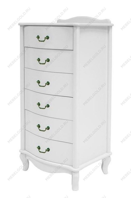 Комод Джульетта узкий 6 ящ. (молочный дуб)