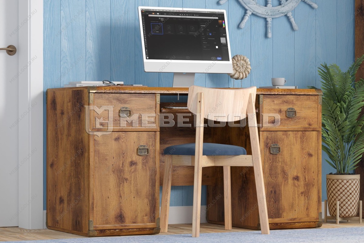 Стол письменный Индиана JBIU2D2S дуб саттер | изображение 2