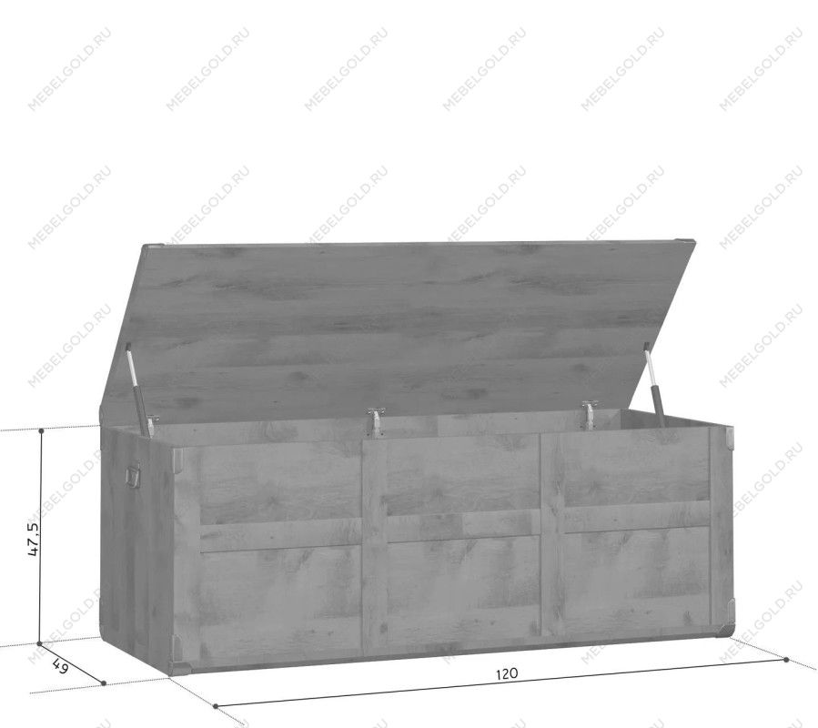 Сундучок Индиана JKUF/120 дуб саттер | изображение 5