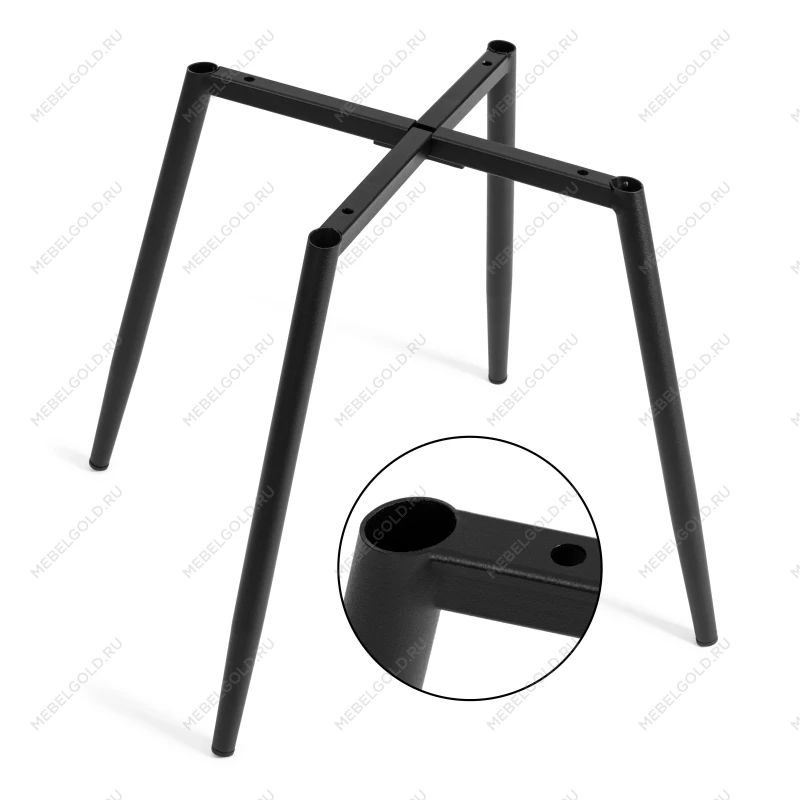 Стул обеденный La Rousse (2 шт. в упаковке), NEW, ткань рогожка, тёмно-серый, F68, 45х55х93 см | изображение 9