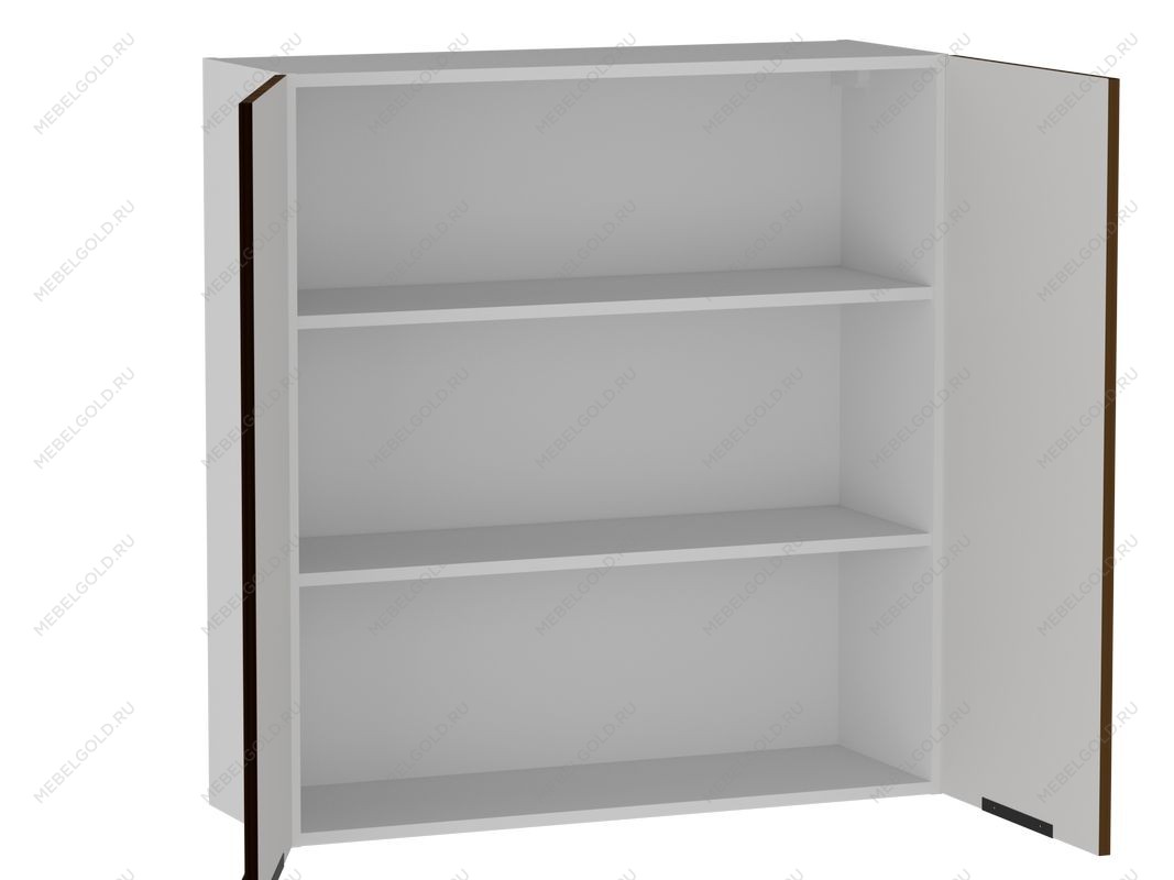 Шкаф 960 2-х дверный ШГ-90, Ватель (900*316*960) Дуб рейка шоколад, 23364 | изображение 1