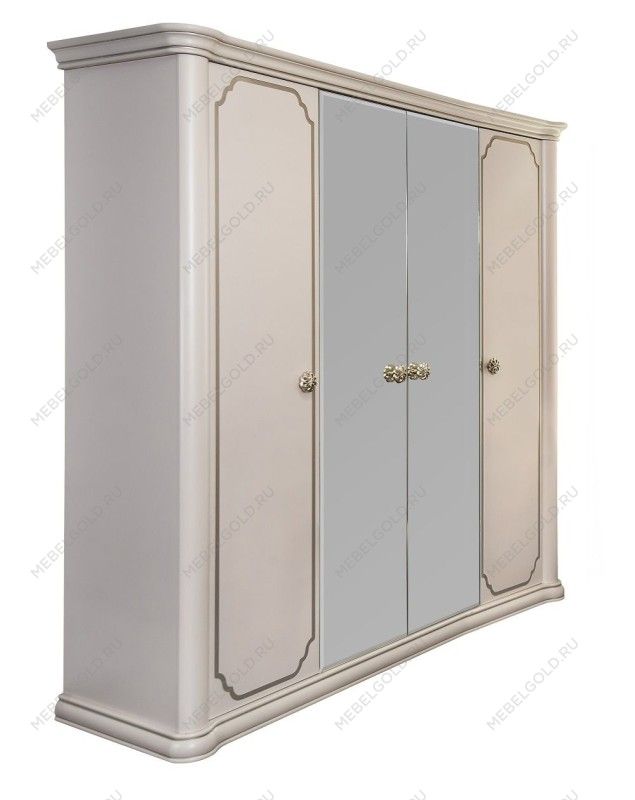 Шкаф Лали 4-дверный бежевый