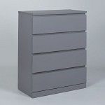 МАЛЬМ / VARMA Комод ИКЕА / IKEA 4 80х100х40, серый | изображение 1