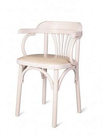 Стул Венский Михаэль мягкий (беленый дуб, экокожа бежевая)