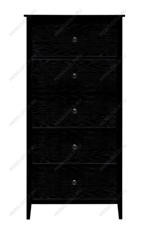 Комод Хитроу (5 ящ) (черный) | изображение 1