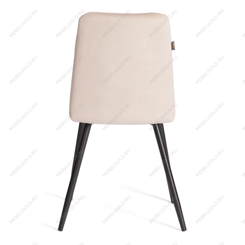 Стул обеденный Asti, TREND, флок, бежевый/черный, 7, 47х54х86 см | изображение 3