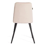 Стул обеденный Asti, TREND, флок, бежевый/черный, 7, 47х54х86 см | изображение 3