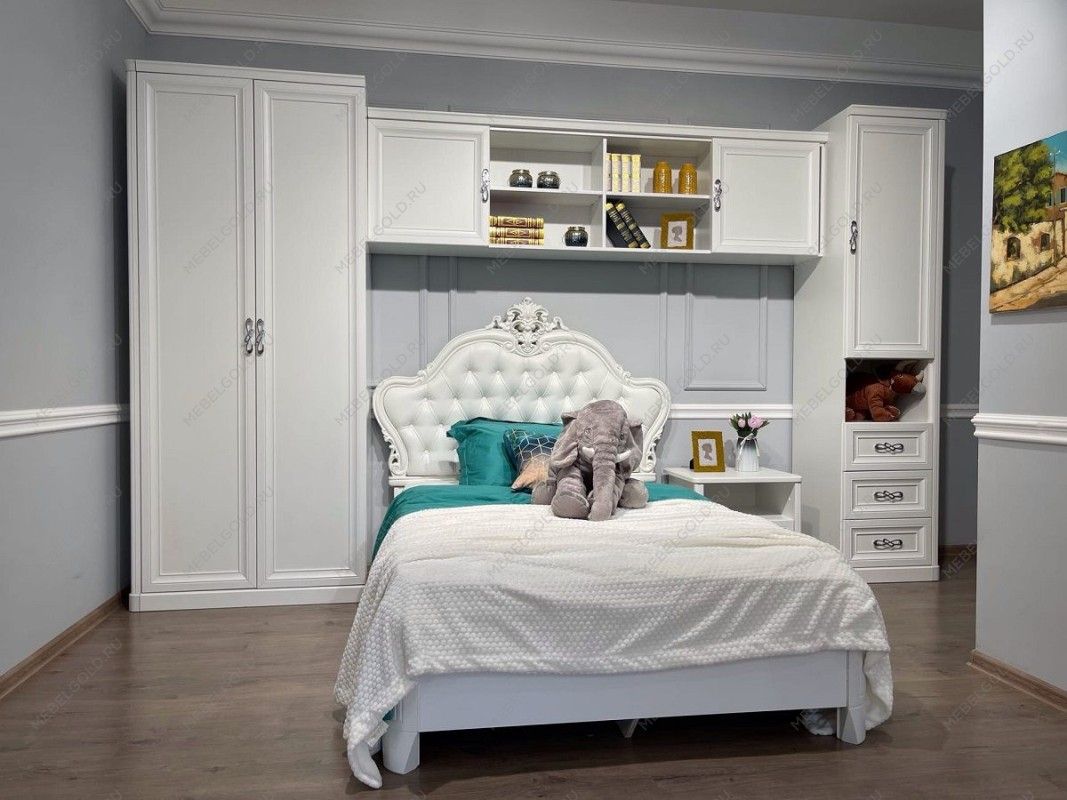 Секция навесная мост Мишель белый матовый | изображение 5