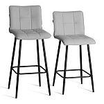 Полубарный стул Bari/Бари, экокожа, бежевый, 42х55х99 см | изображение 14