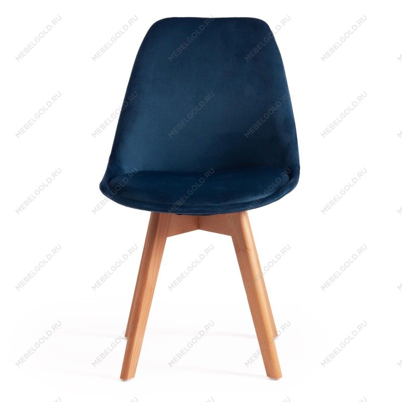 Стул TULIP SOFT (mod. 74) синий (HLR 63)/натуральный | изображение 4