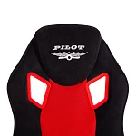 Кресло PILOT (24), флок/ткань, черный/черный/красный, 35/TW-08/TW-11 | изображение 6