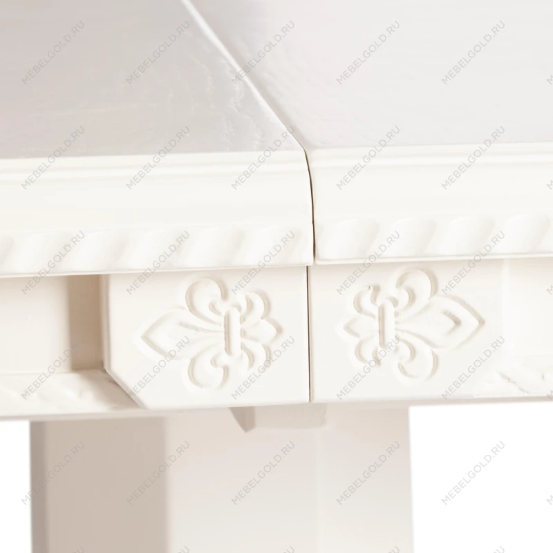 Стол STEFANO круглый, бук, мдф, D90+30x77см, Ivory white | изображение 9