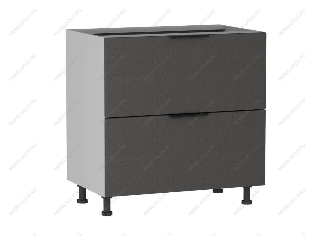 Стол с ящиками СЯ-2-80, Ватель (800*523*820) Экокожа Серый, 23323