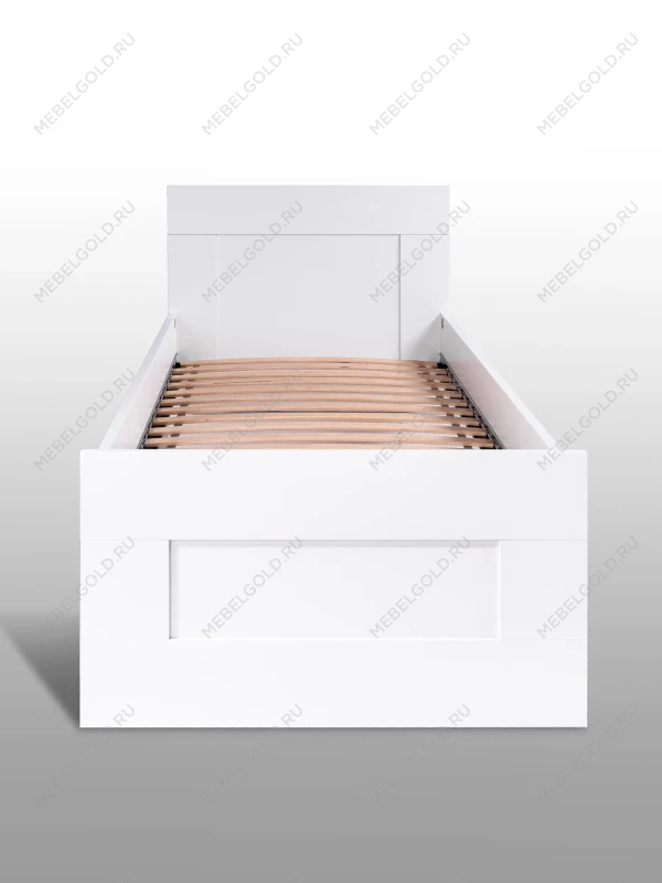 Кровать односпальная Сириус, 80х200 см, белая | изображение 11