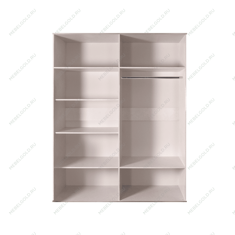 Шкаф 4-х дв. для платья и белья Диора слоновая кость/серебро ДШ2/4 | изображение 1