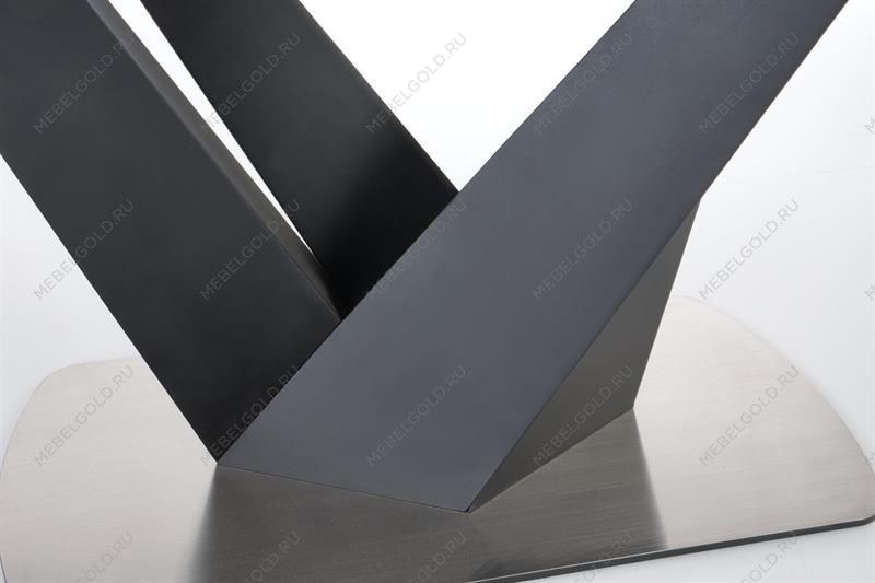 Стол обеденный Halmar PATRIZIO 160 раскладной (темно-серый/черный) | изображение 3