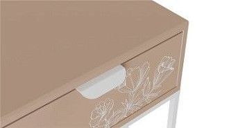 Тумбочка прикроватная Дрим (Пудра/Белый 7097283102)