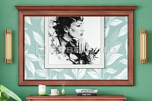 Зеркало Стилиус LUS125 (Орех донской)