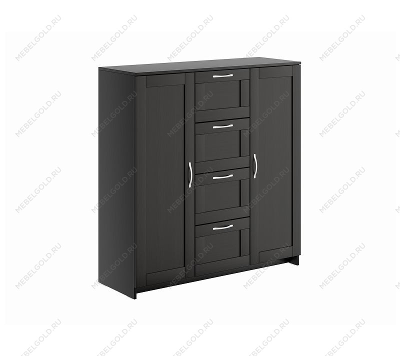 БРИМНЭС / СИРИУС тумба ИКЕА / IKEA 2 двери и 4 ящика 117х123 Дуб Венге | изображение 3