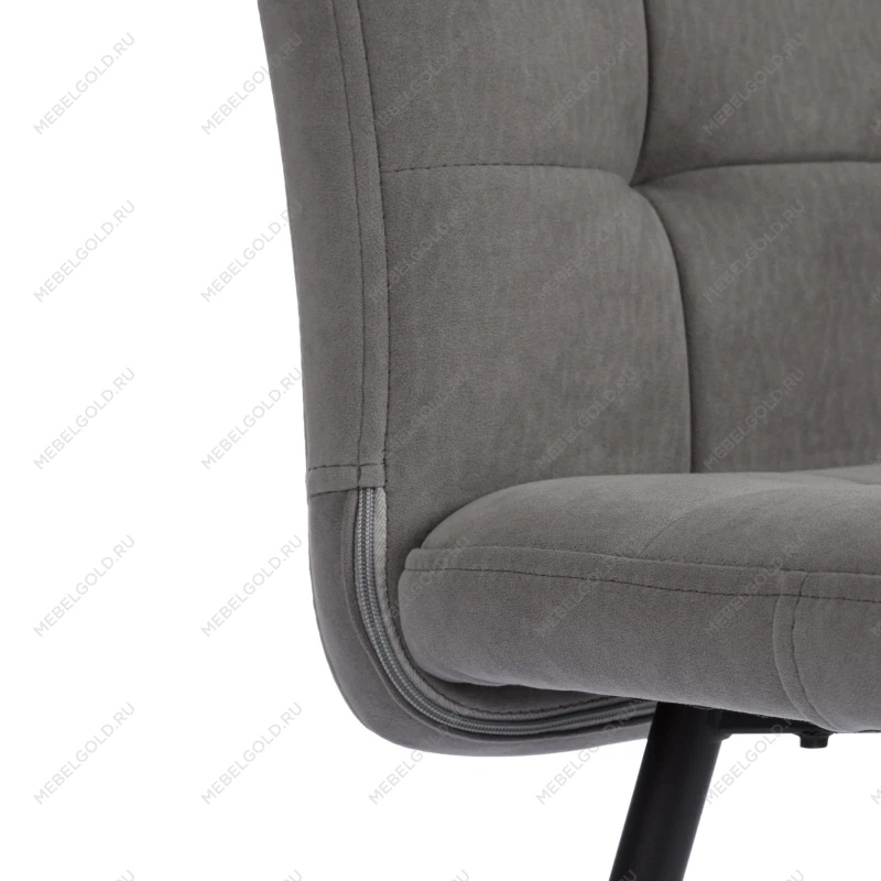 Стул обеденный Medeo, флок, серый/черный, 29, 47х56х89 | изображение 7