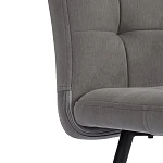 Стул обеденный Medeo, флок, серый/черный, 29, 47х56х89 | изображение 7