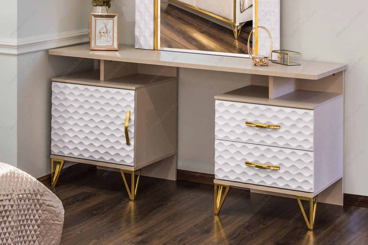 Туалетный столик Лара белый глянец | изображение 1