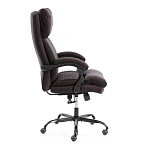 Кресло Chief metalBL, кож/зам/ткань, коричневый/коричневый стеганный, 36-36/36-36 стеганный/TW-24 | изображение 1