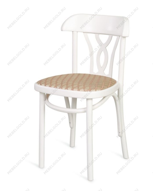 Стул Астра Восьмерка мягкий (белая эмаль/ткань)