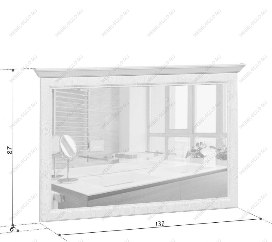 Зеркало Стилиус LUS125 (Лиственница сибирская) | изображение 3