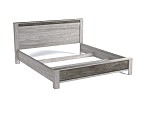 Кровать (каркас) Люкс 1800, Денвер (1964*2213*1022) Риббек серый, 11723 | изображение 1