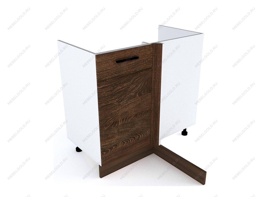 Стол под мойку угловой СМУ-100 левый, Канзас (900*470*820) Шалле Мореный, 20911