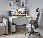 ВАРДИГ стол компьютерный ИКЕА / IKEA K2 100x82, белый/лайм | изображение 2